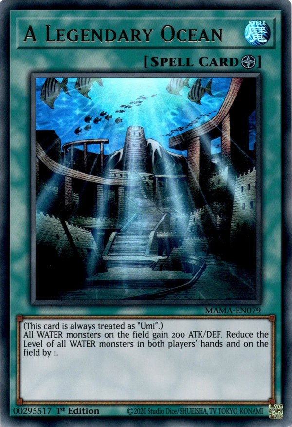 Yugioh A Legendary Ocean MAMA-EN079 Ultra Rare 1st Edition NM