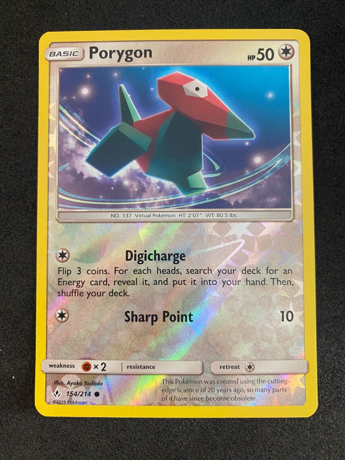 Pokemon Porygon 154/214 Unbroken Bonds Reverse Holo NM