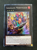 Yugioh Springans Merrymaker LIOV-EN041 Super Rare 1st VLP/NM (MISPRINT/MISCUT)