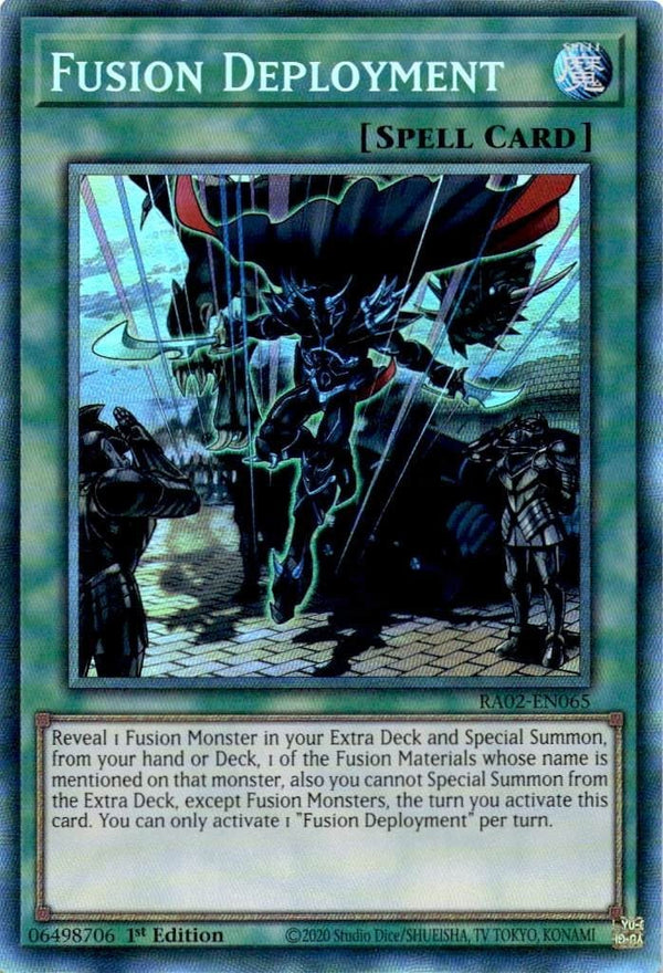 Yugioh Fusion Deployment RA02-EN065 Collector’s Rare 1st Edition NM