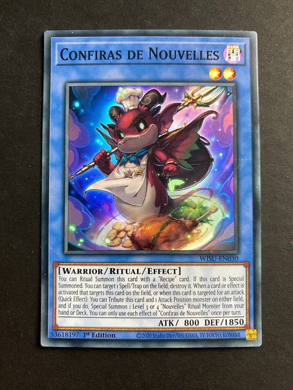 Yugioh Confiras de Nouvelles WISU-EN030 Super Rare 1st Edition MP/LP