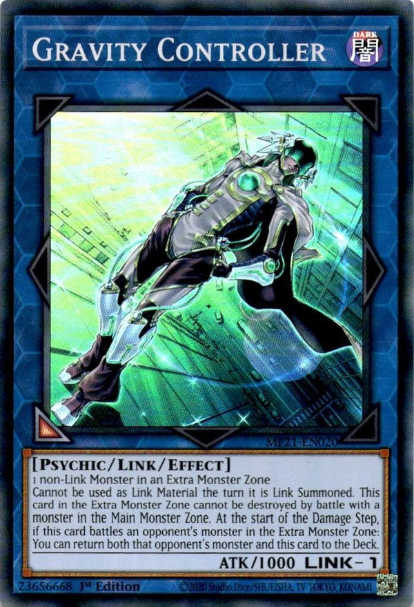 Yugioh Gravity Controller MP21-EN020 Super Rare 1st Edition NM