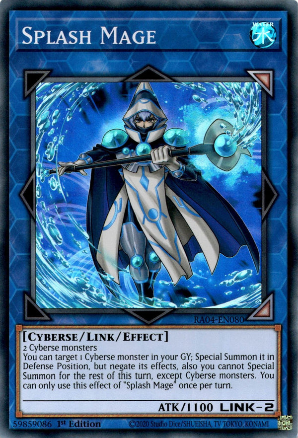 Yugioh Splash Mage RA04-EN080 Super Rare 1st Edition NM