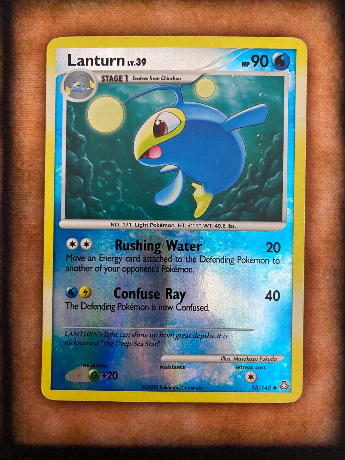 Pokemon Lanturn 58/146 Legends Awakened Reverse Holo HP