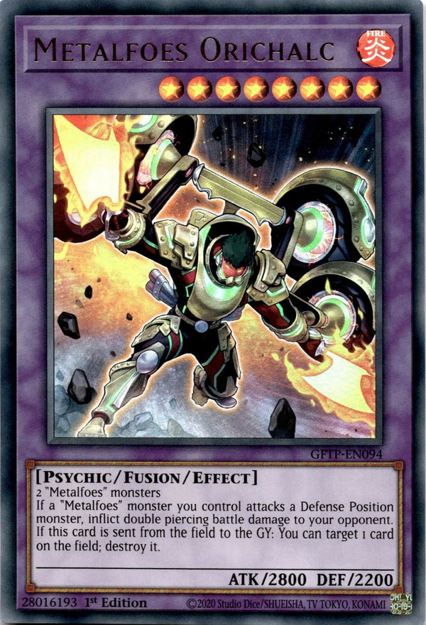 Yugioh Metalfoes Orichalc GFTP-EN094 Ultra Rare 1st Edition NM