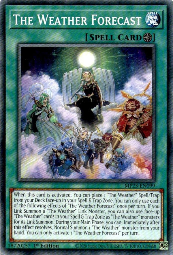Yugioh The Weather Forecast MP23-EN099 Common 1st Edition NM