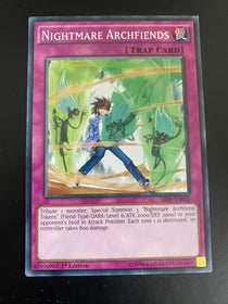 Yugioh Nightmare Archfiends SR04-EN035 Common 1st Edition Moderately Played