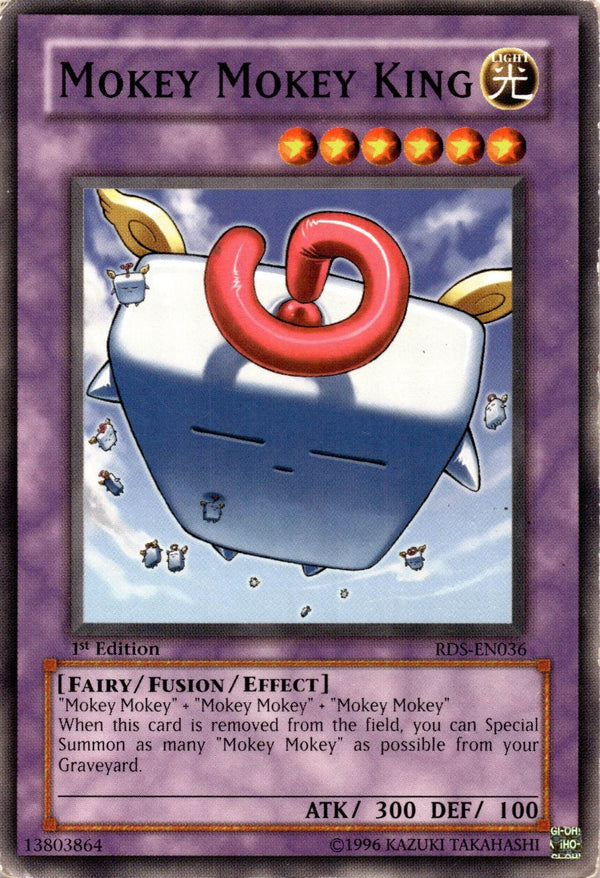 Yugioh Mokey Mokey King RDS-EN036 Common 1st Edition DAMAGED