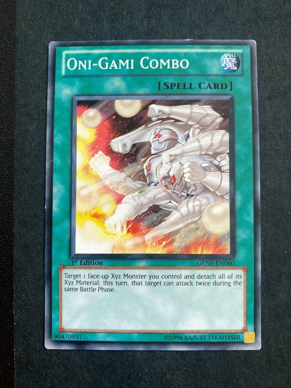 Yugioh Oni-Gami Combo GENF-EN060 Common 1st Edition MP