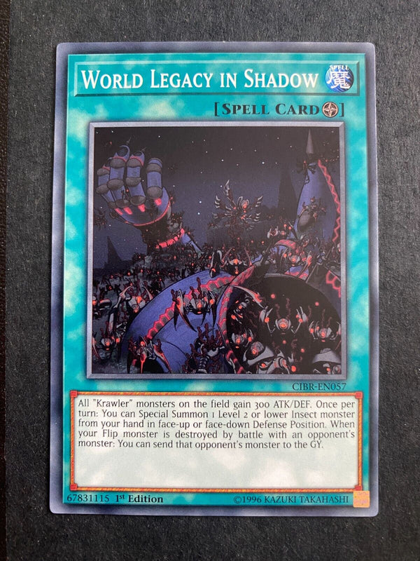 Yugioh World Legacy in Shadow CIBR-EN057 Common 1st Edition NM