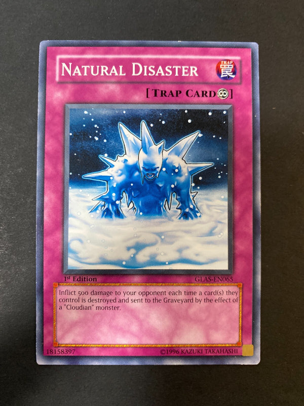 Yugioh Natural Disaster GLAS-EN065 Common 1st Edition LP