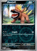 Pokemon Maschiff 136/198 Scarlet Violet Base Reverse Holo NM