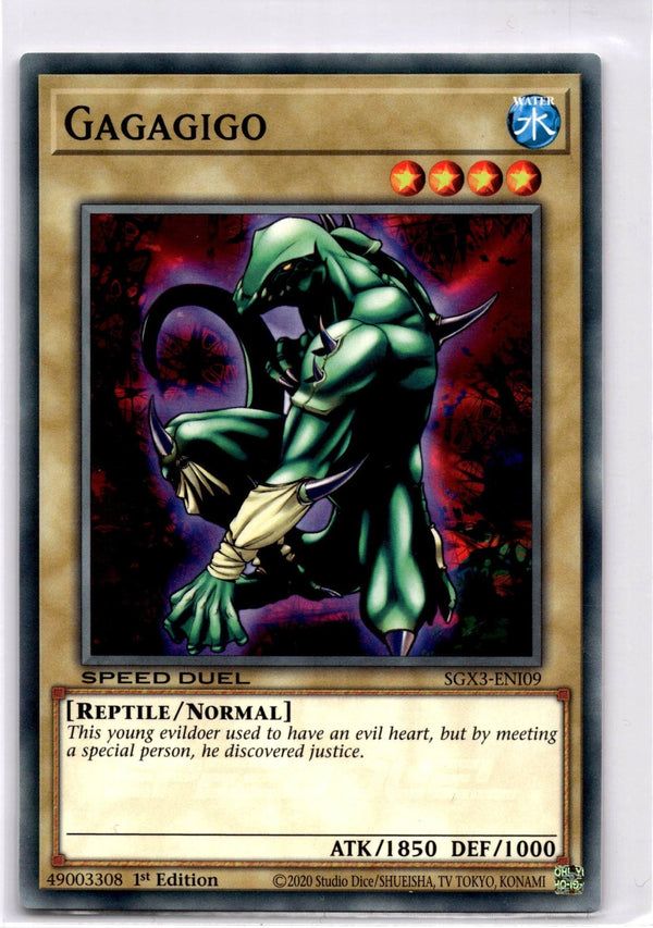 Yugioh Gagagigo SGX3-ENI09 Speed Duel Common 1st Edition NM