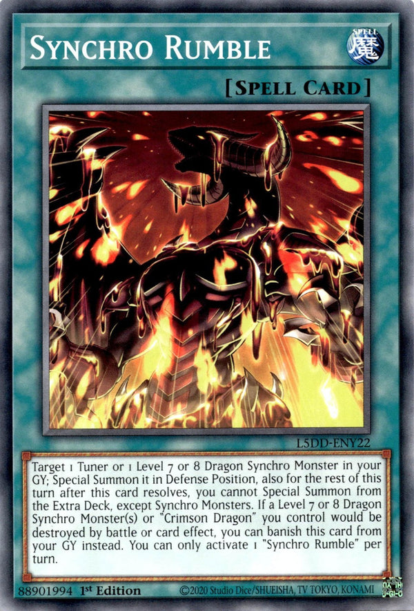 Yugioh Synchro Rumble L5DD-ENY22 Common 1st Edition NM