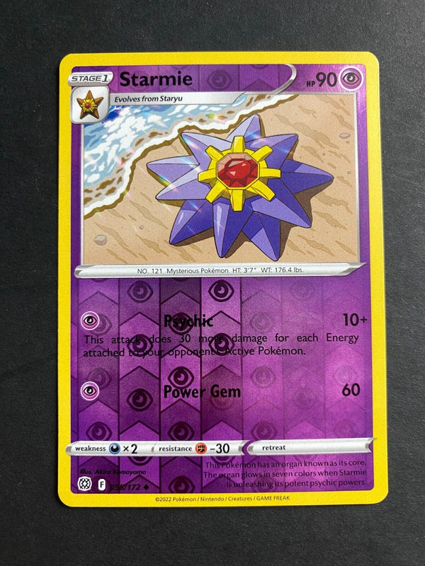 Pokemon Starmie 055/172 Brilliant Stars Reverse Holo NM
