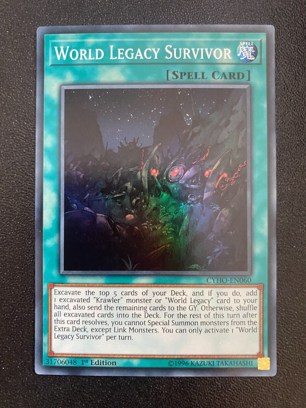 Yugioh World Legacy Survivor CYHO-EN060 Super Rare 1st Edition NM