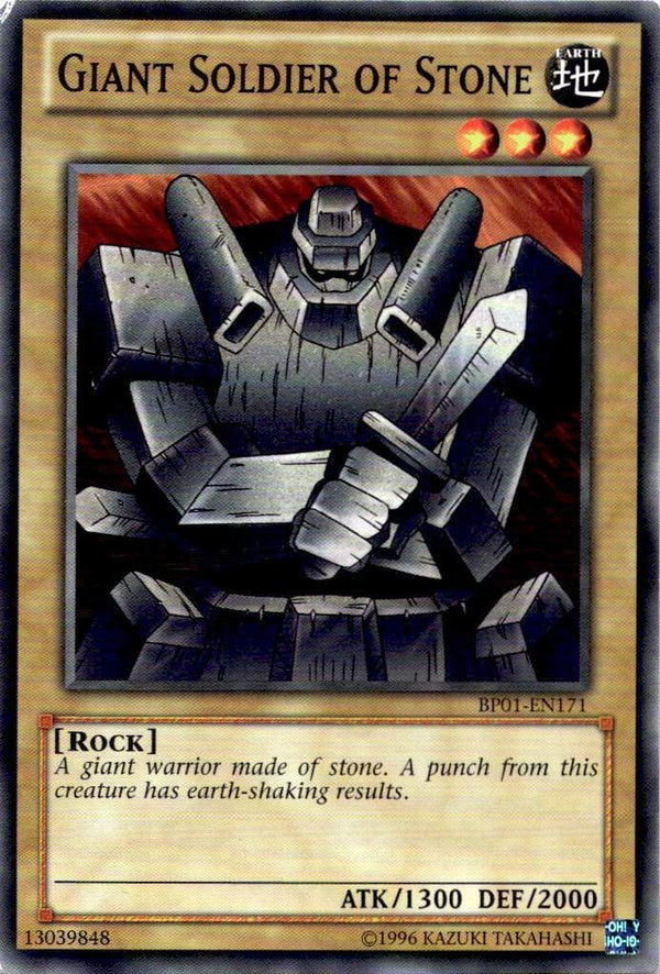 Yugioh Giant Soldier of Stone BP01-EN171 Common Unlimited Edition LP