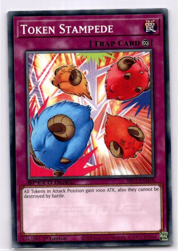 Yugioh Token Stampede SBC1-ENH18 Common 1st Edition NM