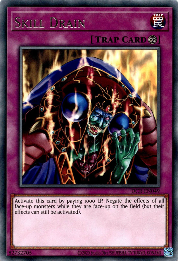 Yugioh Skill Drain DCR-EN049 Rare Unlimited Edition NM