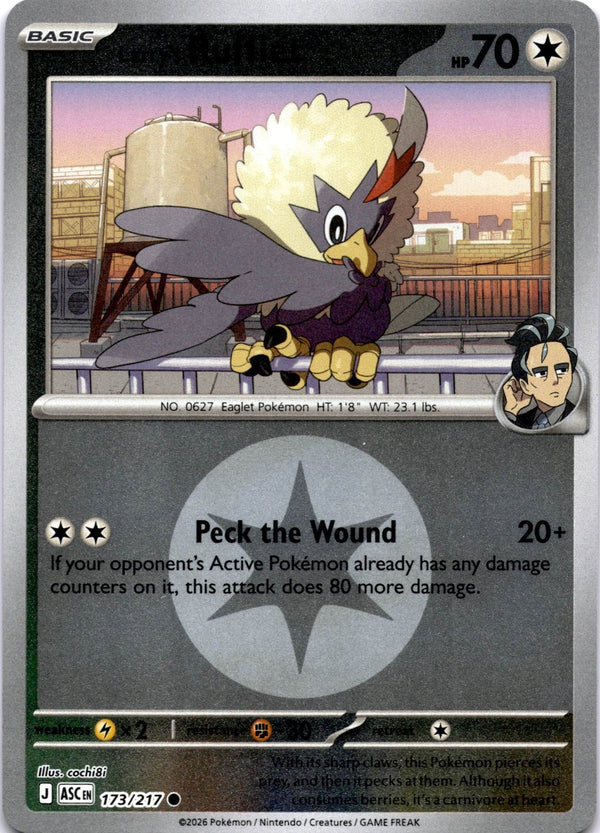 Pokemon Larry's Rufflet 173/217 Ascended Heroes Energy Reverse Holo NM