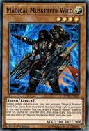 Yugioh Magical Musketeer Wild SPWA-EN021 Super Rare 1st Edition LP