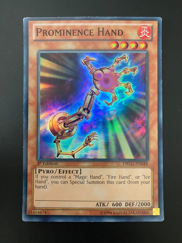 Yugioh Prominence Hand DRLG-EN048 Super Rare 1st Edition LP
