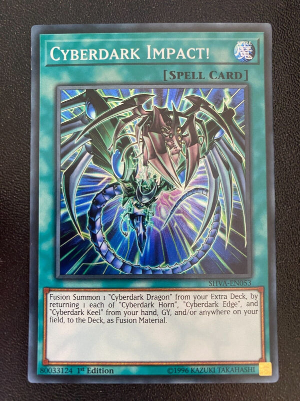 Yugioh Cyberdark Impact! SHVA-EN053 Super Rare 1st Edition VLP/NM