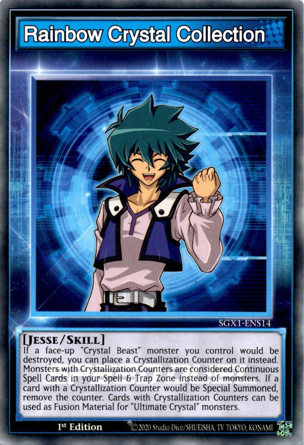 Yugioh Rainbow Crystal Collection SGX1-ENS14 Speed Duel Common 1st Edition NM