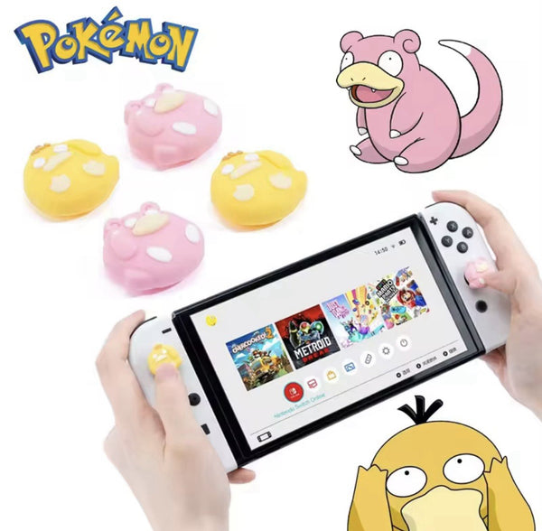 Pokemon Slowpoke/Psyduck Silicone Thumb & Button Grips Nintendo Switch & Joy Con