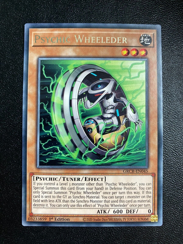 Yugioh Psychic Wheeleder GRCR-EN045 Rare 1st Edition NM