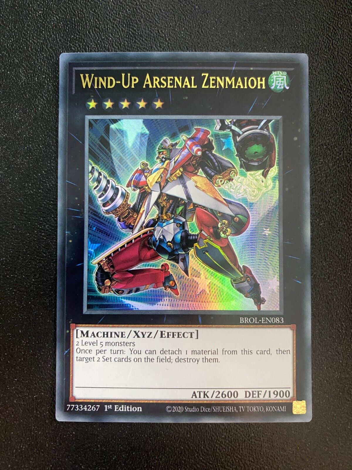 Yugioh Wind-Up Arsenal Zenmaioh BROL-EN083 Ultra Rare 1st Edition NM