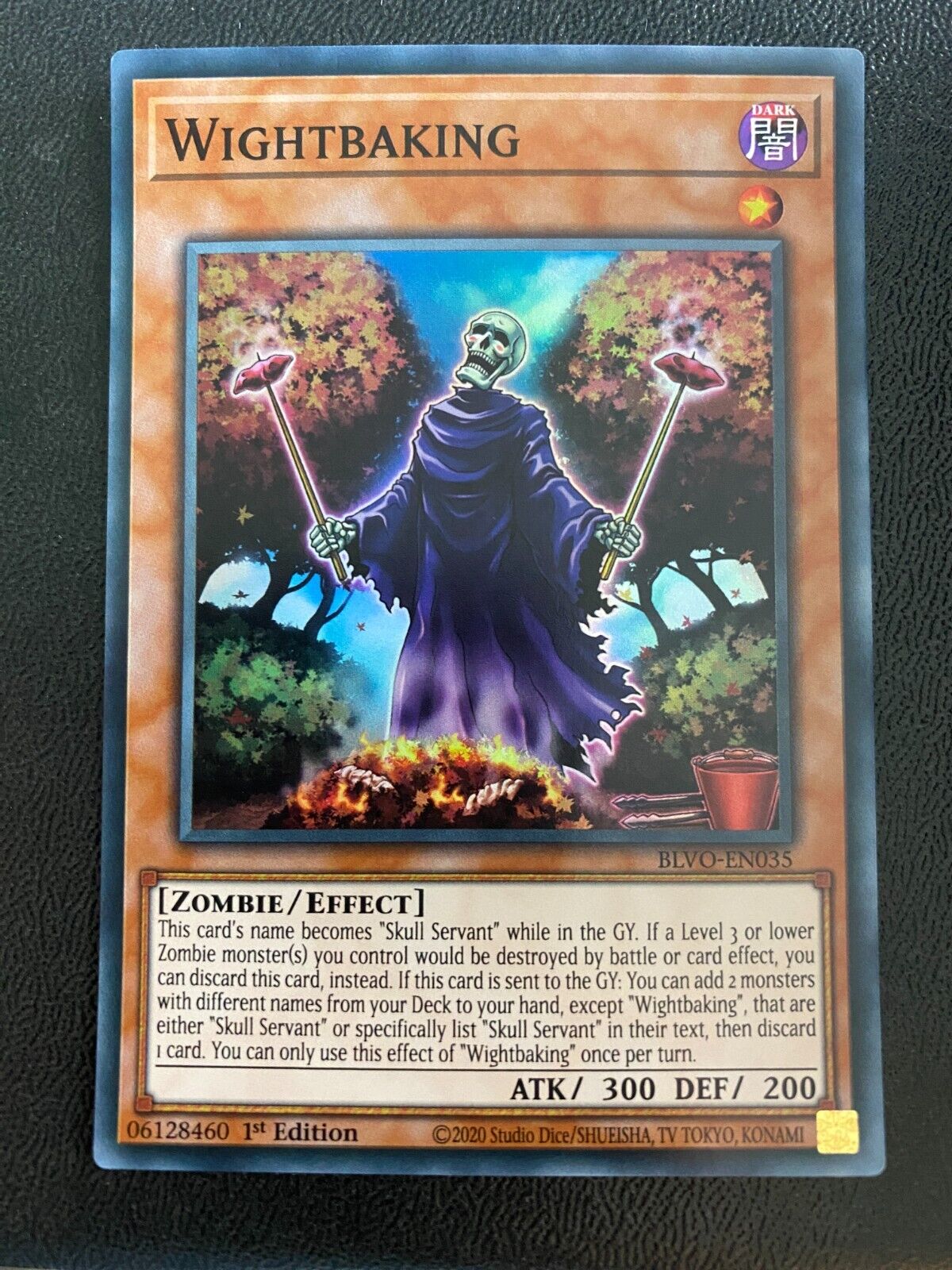 Yugioh Wightbaking BLVO-EN035 Super Rare 1st Edition NM