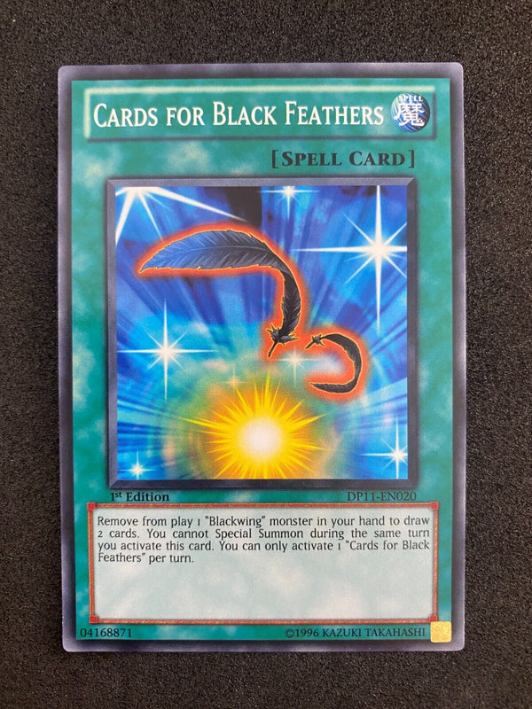 Yugioh Cards For Black Feathers DP11-EN020 1st Edition Common NM