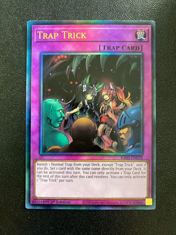 Yugioh Trap Trick RA03-EN078 Prismatic Ultimate Rare 1st Edition NM