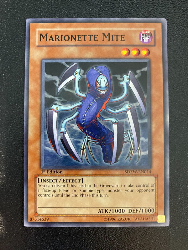 Yugioh Marionette Mite SDZW-EN014 Common 1st Edition NM