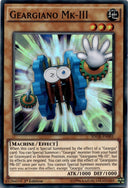 Yugioh Geargiano Mk-III SDGR-EN001 Super Rare 1st Edition LP