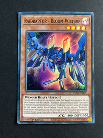 Yugioh Raidraptor - Bloom Vulture PHNI-EN005 Super Rare 1st Edition NM