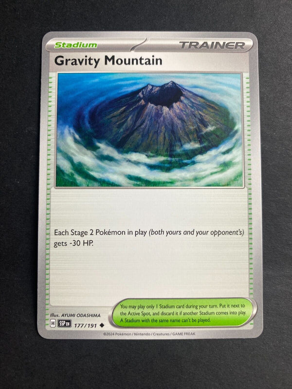 Pokemon Gravity Mountain 177/191 Suring Sparks Non Holo NM