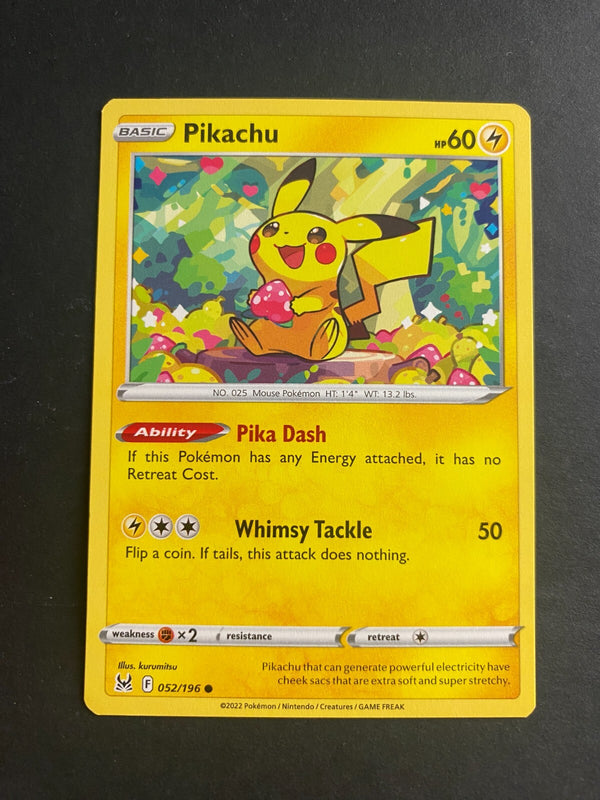Pokemon Pikachu 052/196 Lost Origin Non Holo NM
