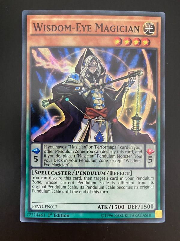 Yugioh Wisdom-Eye Magician PEVO-EN017 1st Edition NM-MINT