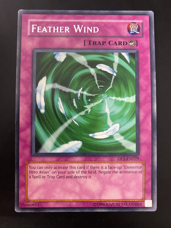 Yugioh Feather Wind DP1-EN029 Rare Unlimited Edition LP