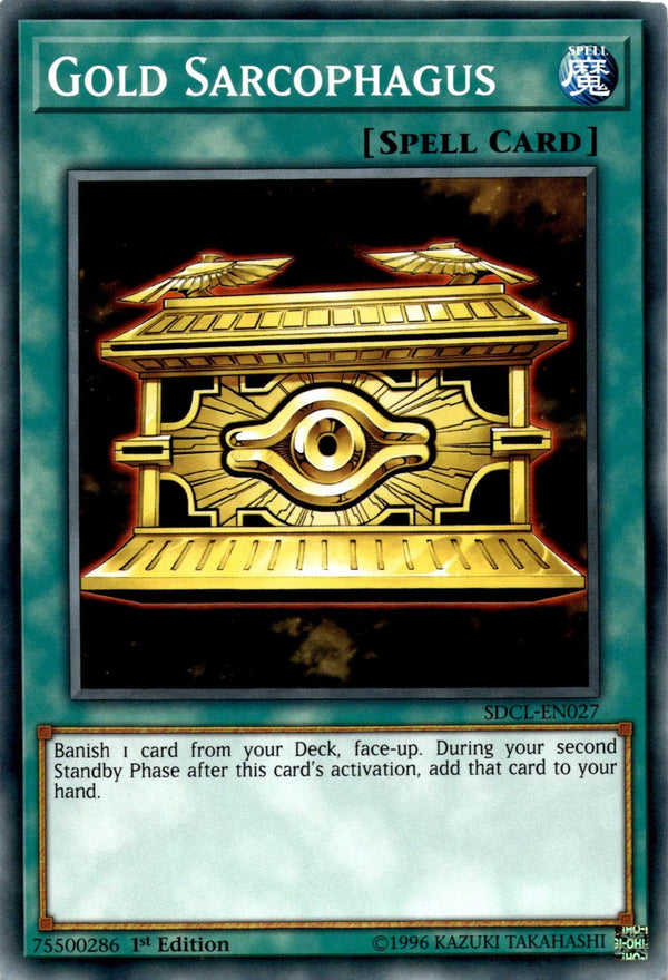 Yugioh Gold Sarcophagus SDCL-EN027 Common 1st Edition VLP/NM