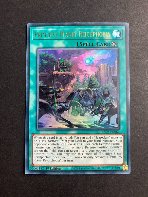 Yugioh Primitive Planet Reichphobia RA02-EN067 Ultra Rare 1st Edition NM