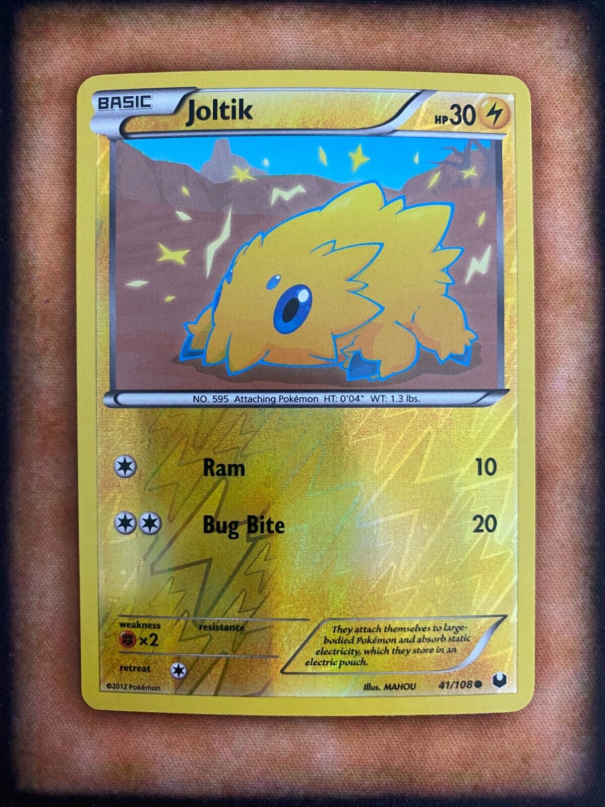 Pokemon Joltik 41/108 Dark Explorers Reverse Holo NM