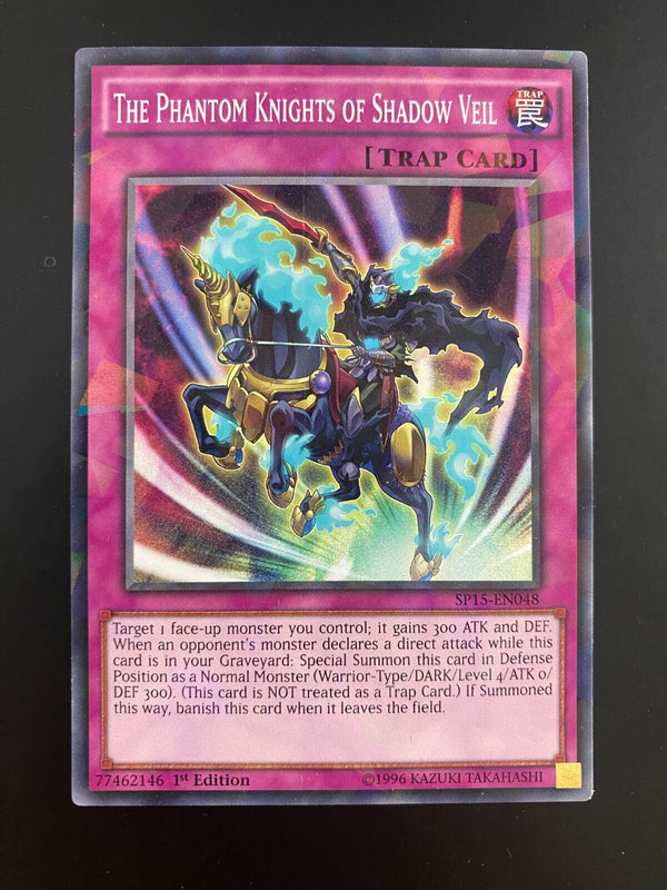 Yugioh The Phantom Knights of Shadow Veil SP15-EN048 Shatterfoil Rare VLP