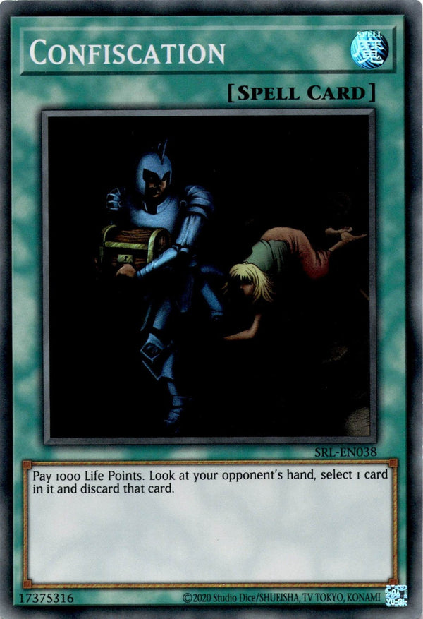 Yugioh Confiscation SRL-EN038 Super Rare Unlimited Edition NM