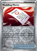 Pokemon Meddling Memo 181/191 Suring Sparks Reverse Holo NM