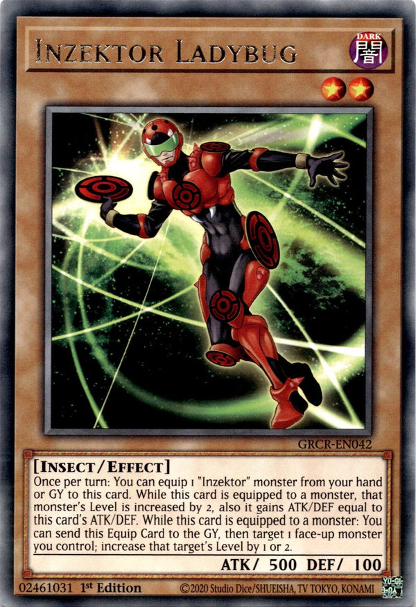 Yugioh Inzektor Ladybug GRCR-EN042 Rare 1st Edition NM