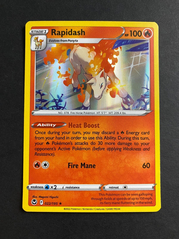 Pokemon Rapidash 022/195 Silver Tempest Holo NM