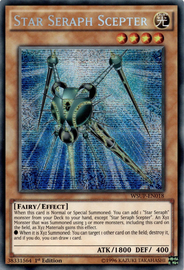Yugioh Star Seraph Scepter WSUP-EN018 Secret Rare 1st Edition NM